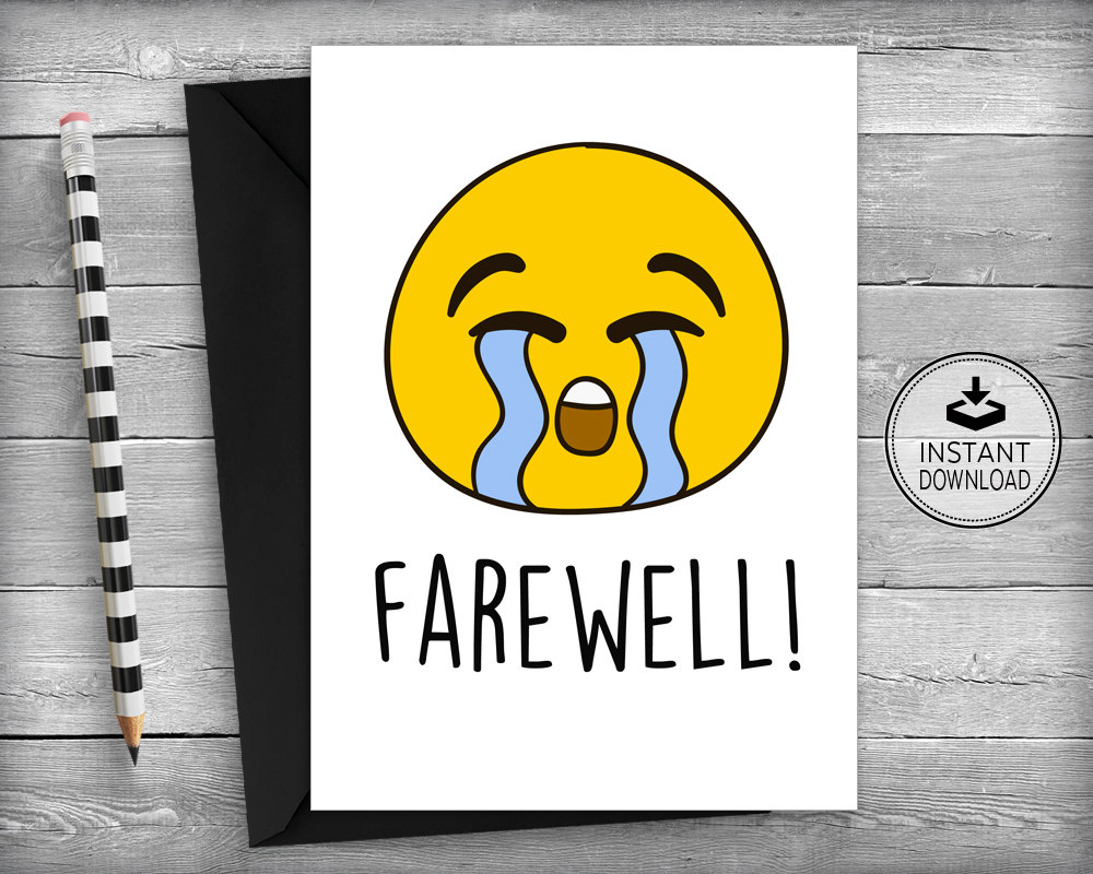 Printable New Job Card/goodbye Card/farewell Card for 