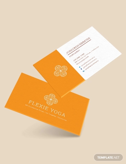 13 Yoga Business Card Templates PSD Word Pages Examples