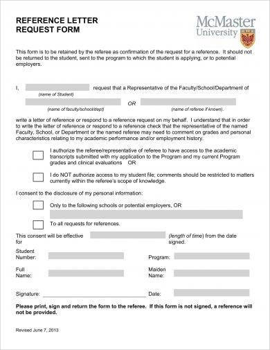 academic reference letter request form example1