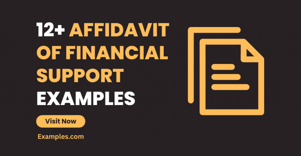 Affidavit of Financial Support Examples