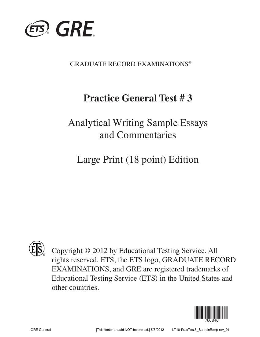 sample issue essays from ets