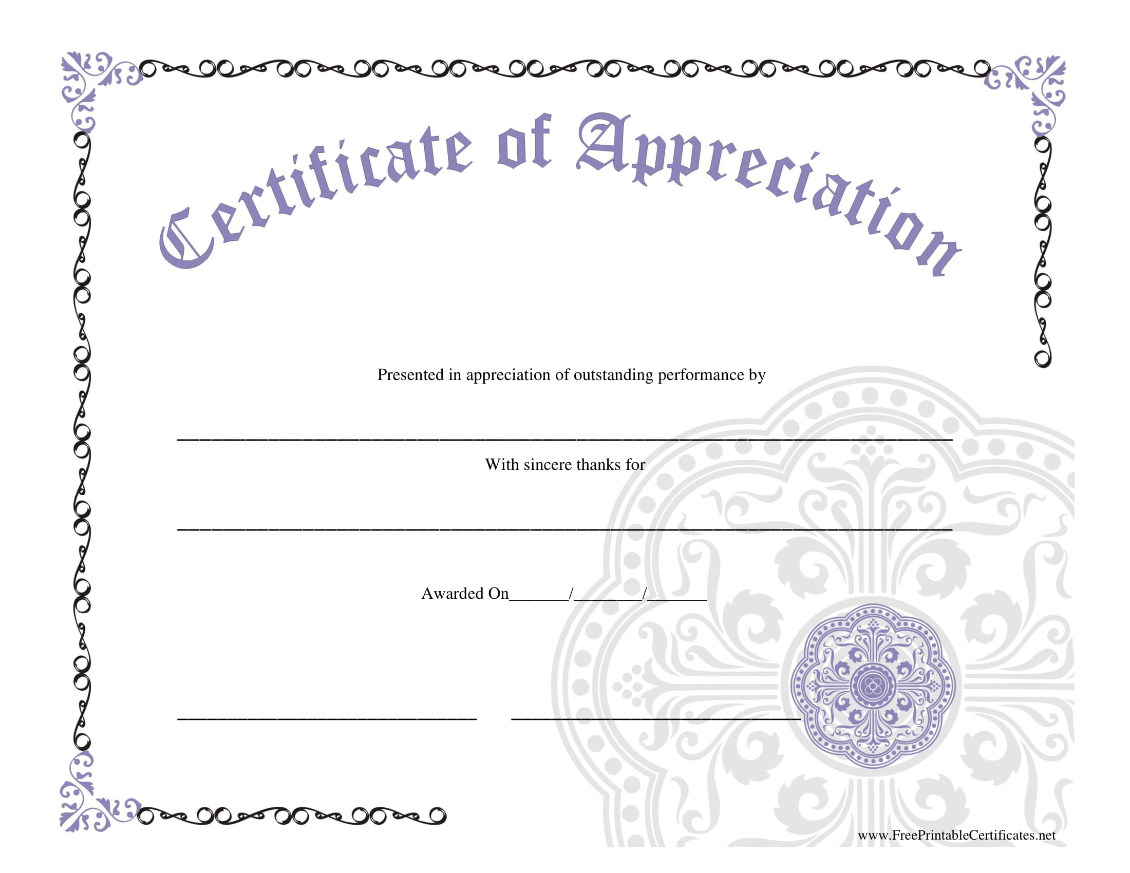 9 Blank Award Certificate Examples PDF Examples