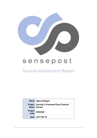 Security Assessment - 13+ Examples, Format, Pdf | Examples