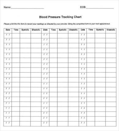 printable blank blood pressure chart