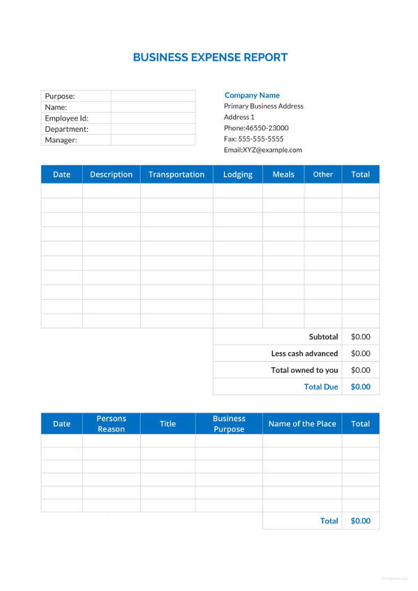 business expense report example2
