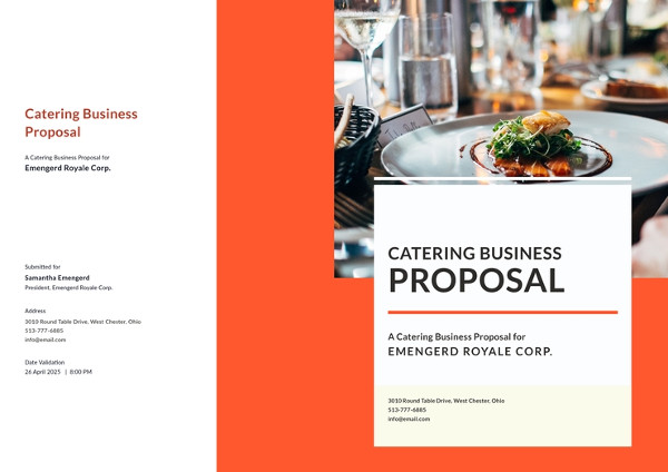 catering business proposal template