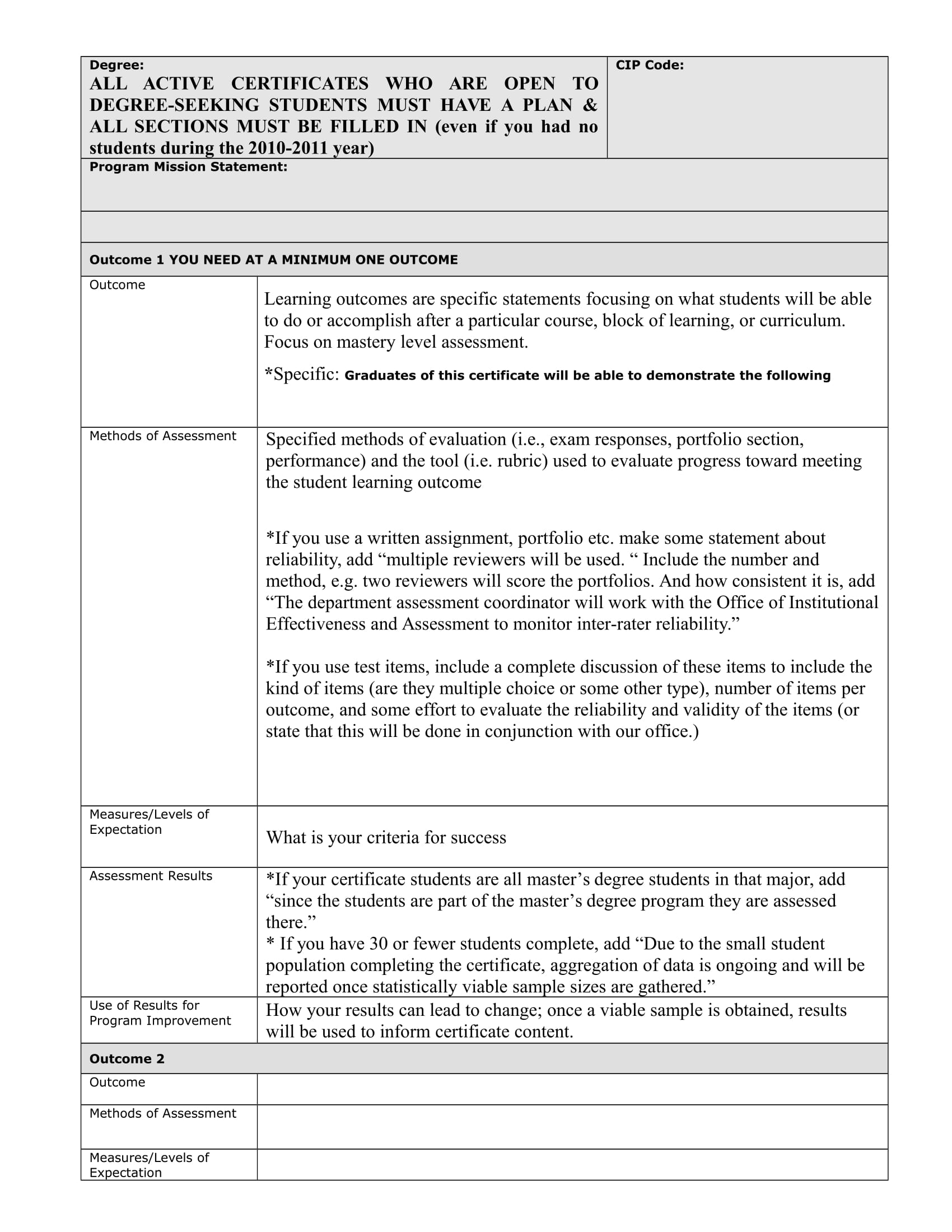 Assessment Plan Template Sample Hq Template Documents Vrogue