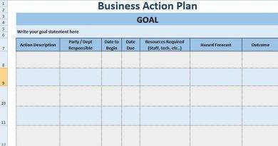 8 Action Plan Templates Excel Pdf Formats