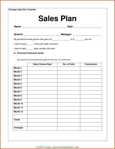 Complex Sales Action Plan Example