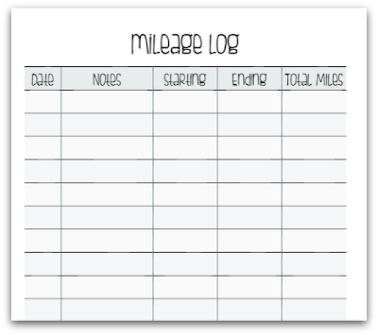 26+ Printable Mileage Log Examples in PDF | Excel | MS ...