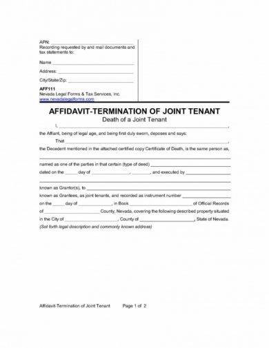 death of joint tenant1