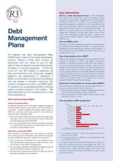 debt management plan protocol example
