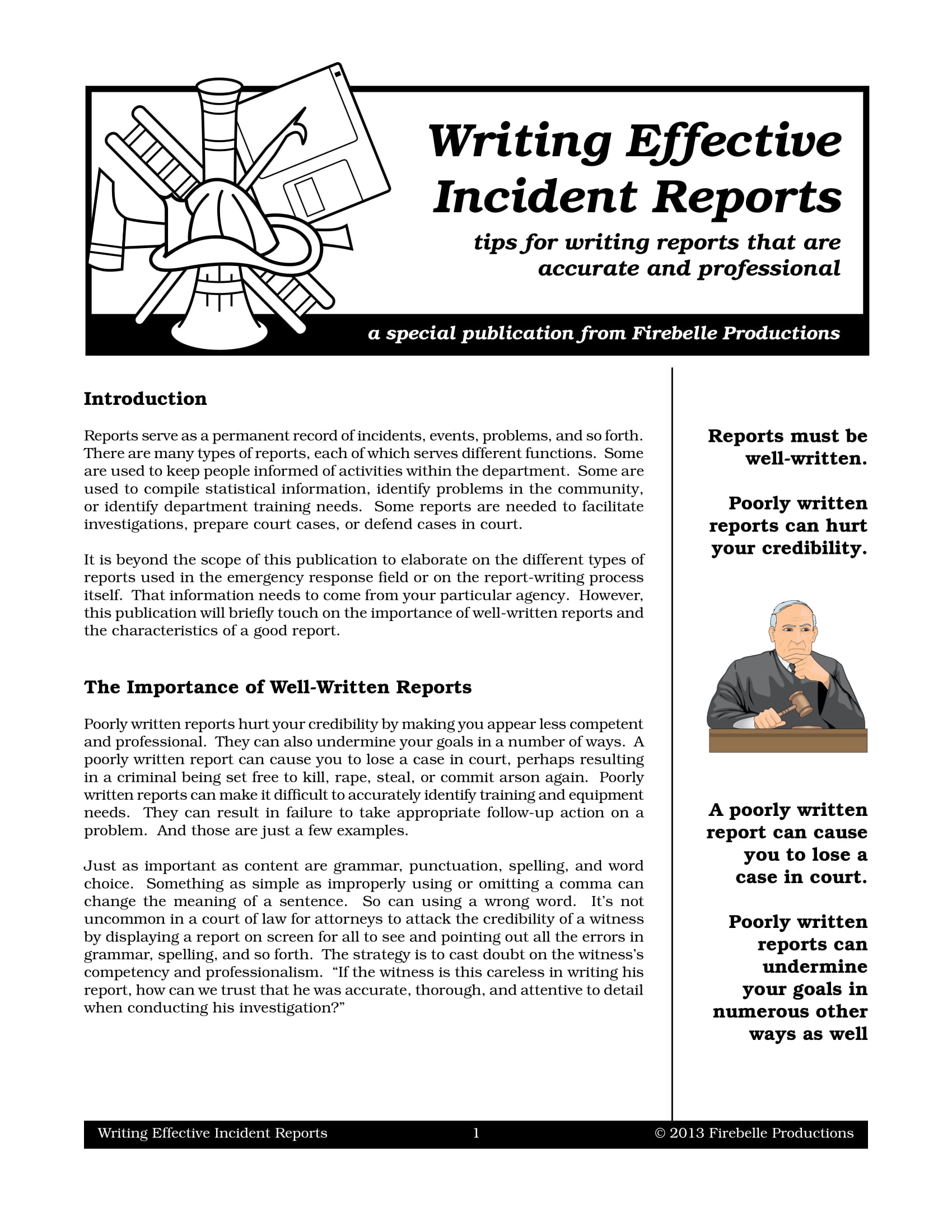 incident report essay example