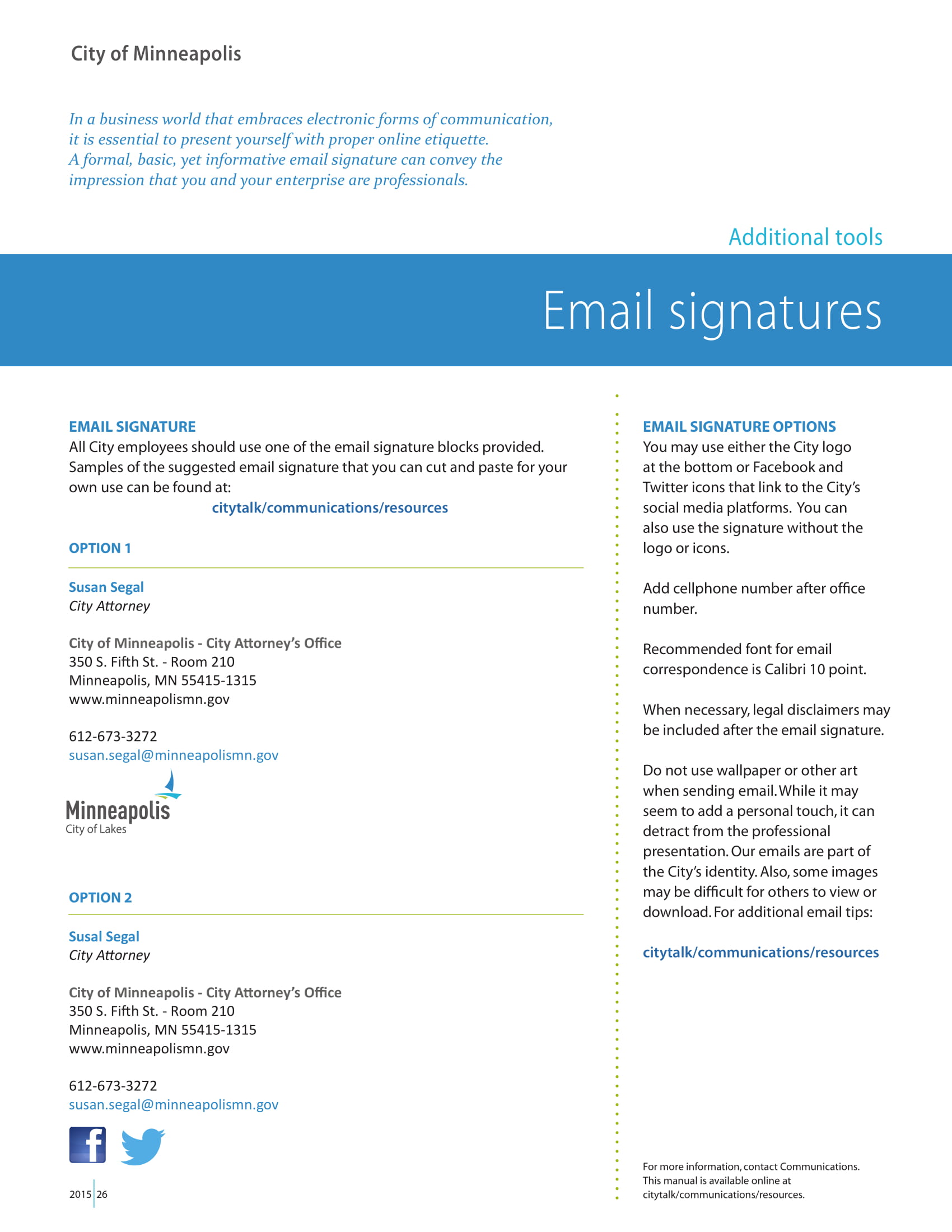 Email Signature Block Template