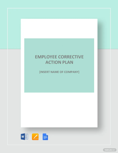 employee corrective action plan template
