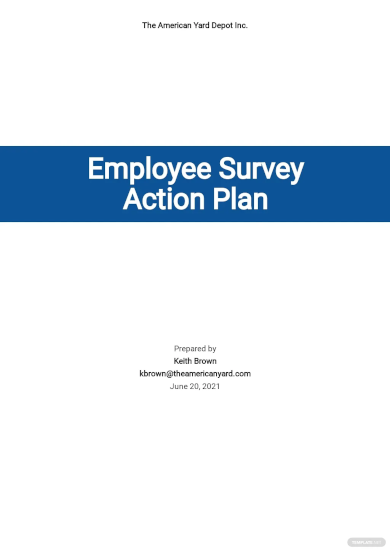 employee survey action plan template