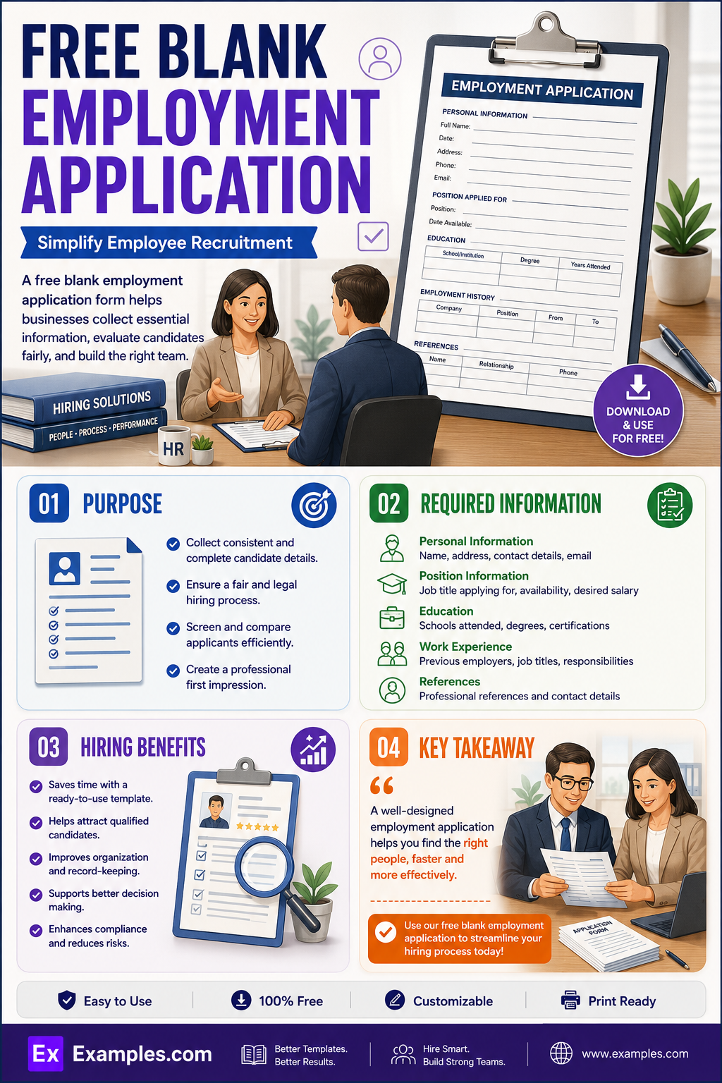 13+ Blank Employment Application Examples to Download