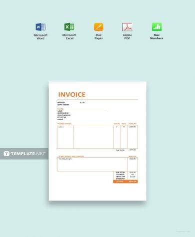 free consultancy service invoice template 