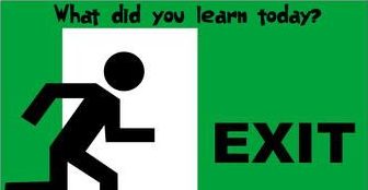Funny Exit Slip Illustration Example