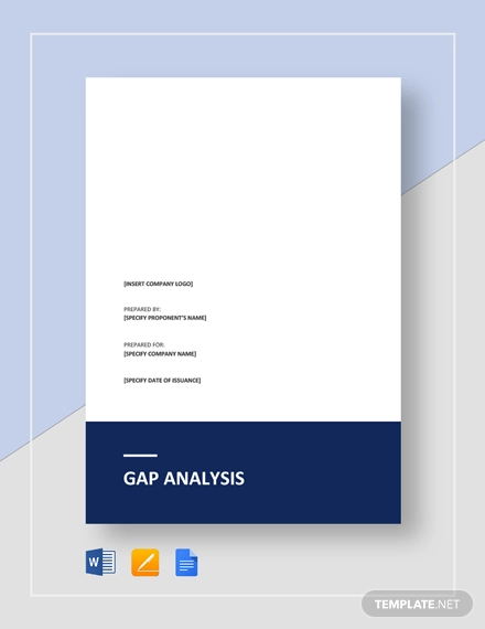 gap analysis template