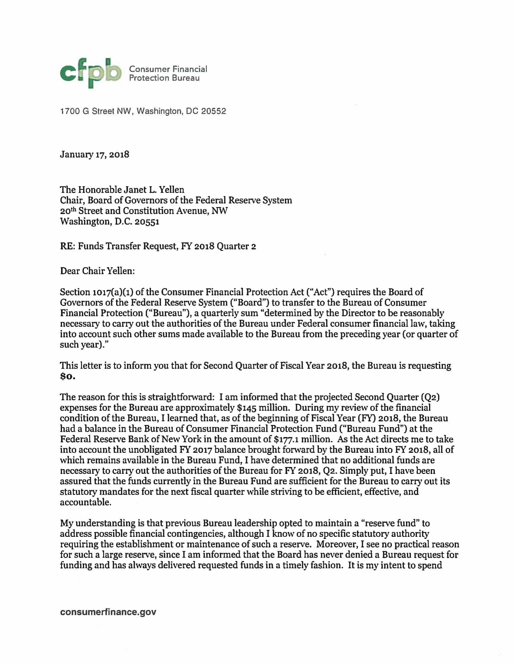government funds transfer request letter example