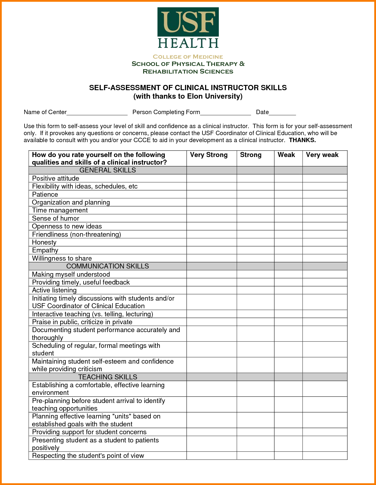 25+ Basic Skills Assessment Examples - PDF  Examples Inside Job Skills Assessment Worksheet