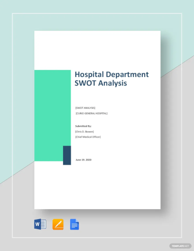 hospital department swot analysis template