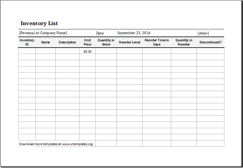 10+ Inventory List Examples - PDF | Examples