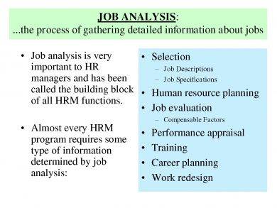 job analysis for hr swot analysis example1