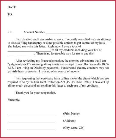 Proof Of Debt Letter Template For Your Needs Letter Template Collection