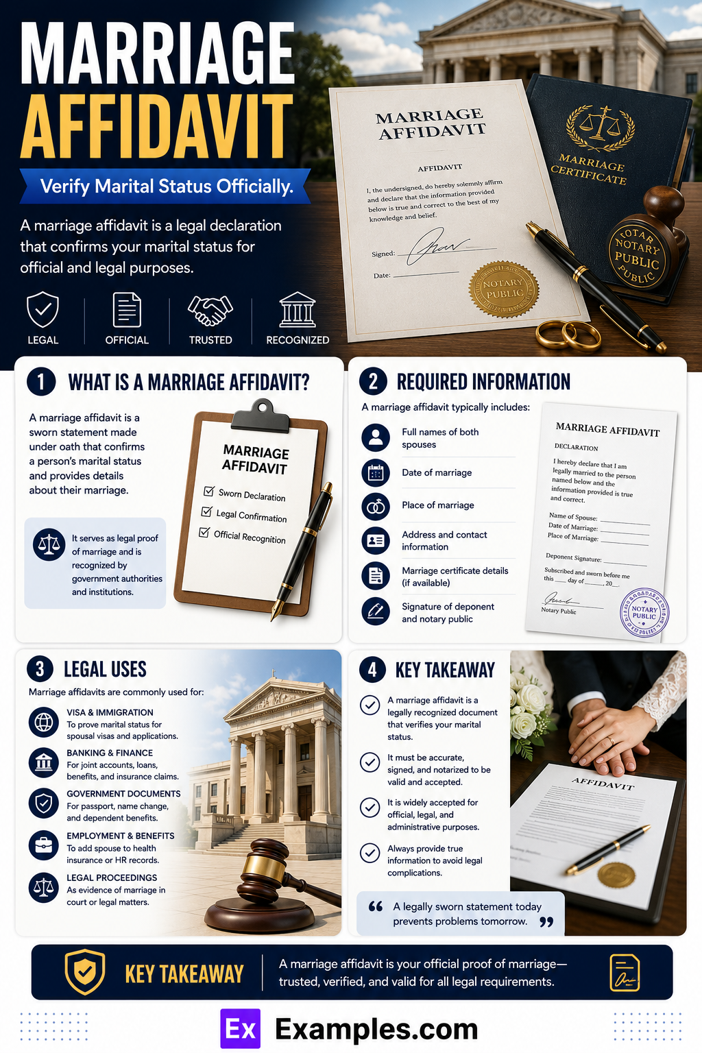 12+ Affidavit of Marriage Examples to Download
