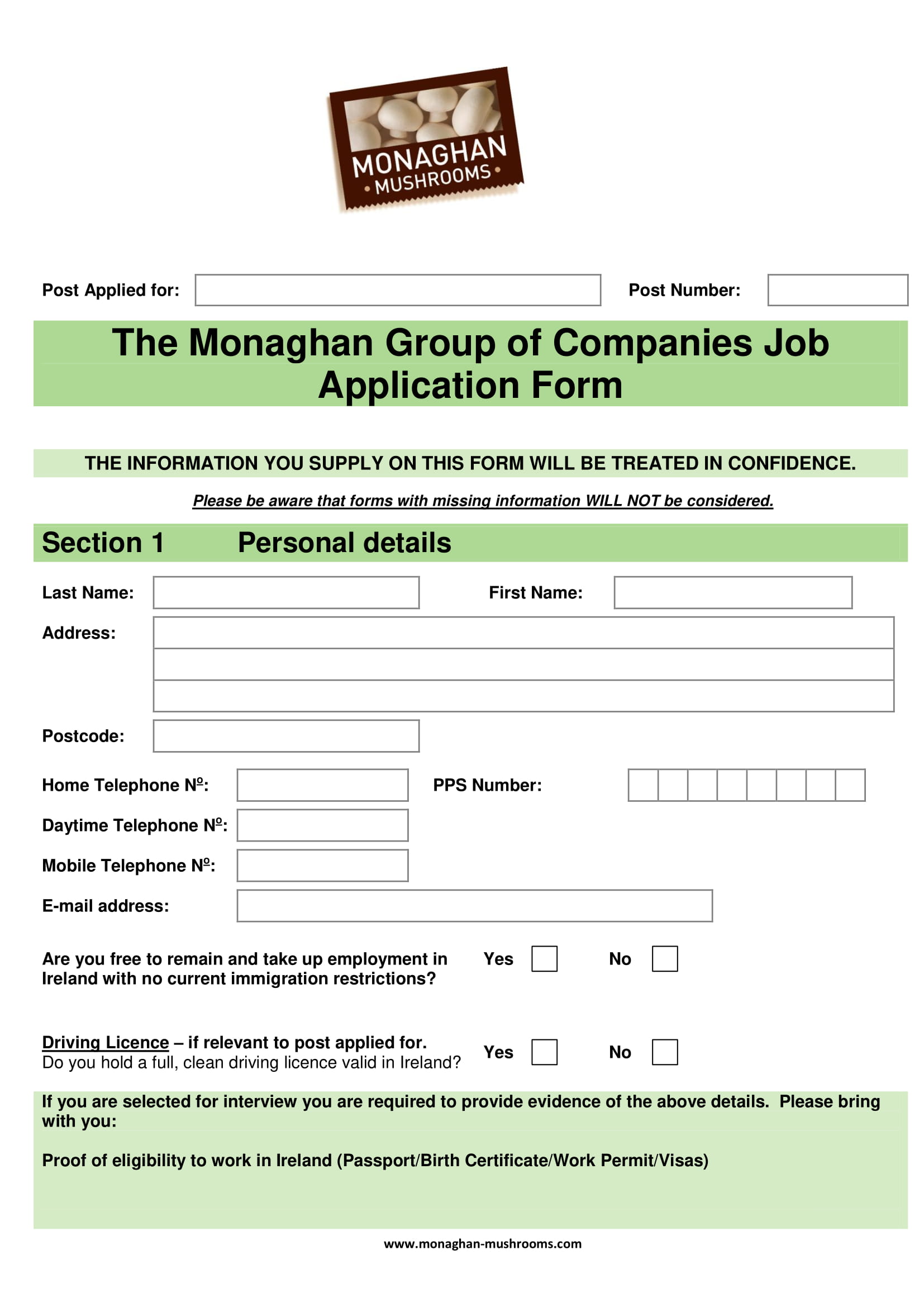 24+ Job Application Form Examples - PDF, DOC  Examples