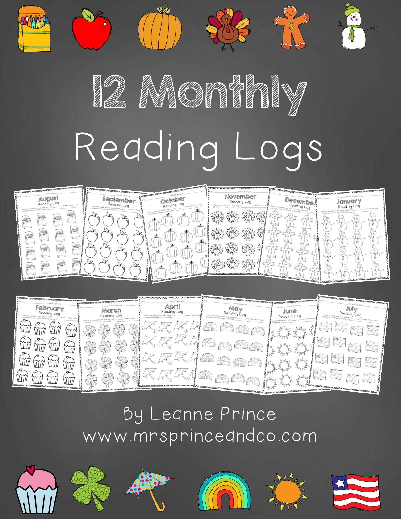 Monthly Reading Log Printable