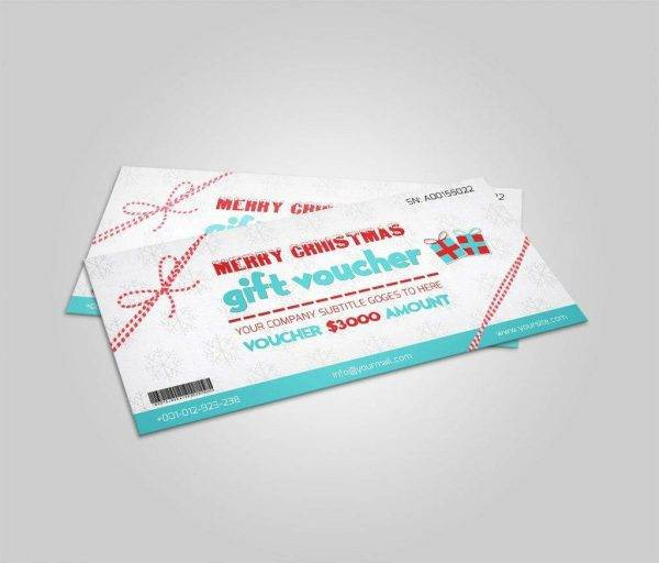 multicolored christmas gift voucher example1
