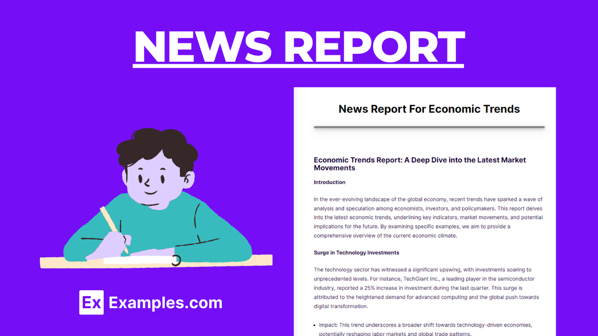 how to write business news report