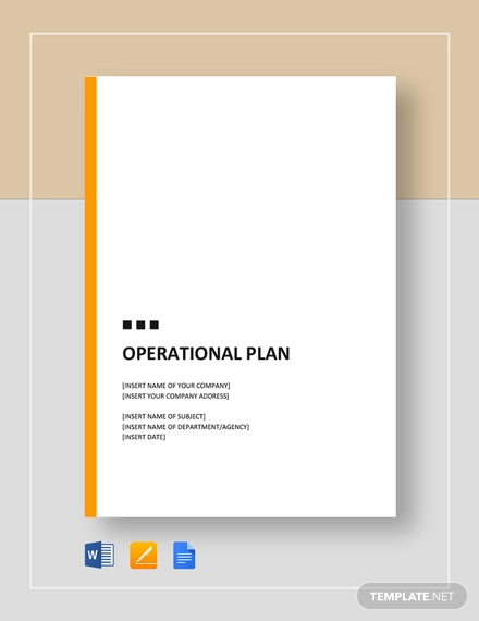 Operational Plan Template