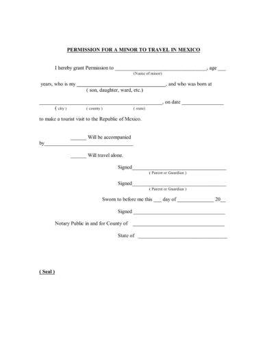Authorization Letter for a Child to Travel - 17+ Examples, Format