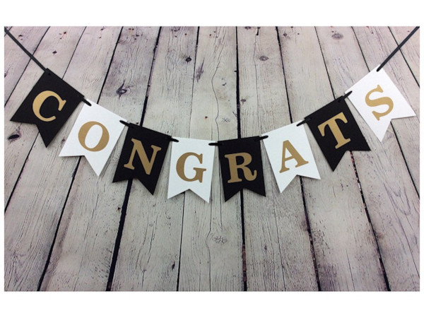 Congratulation banner on sale