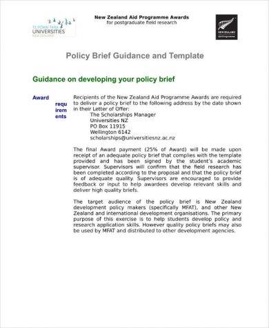 policy brief guidance and template1