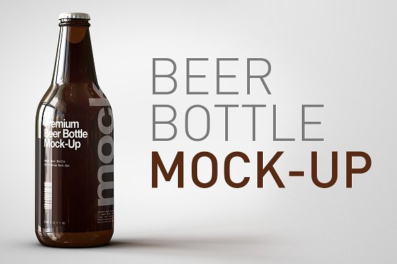 premium beer bottle label example