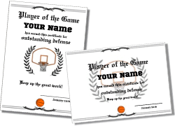 printable award certificate