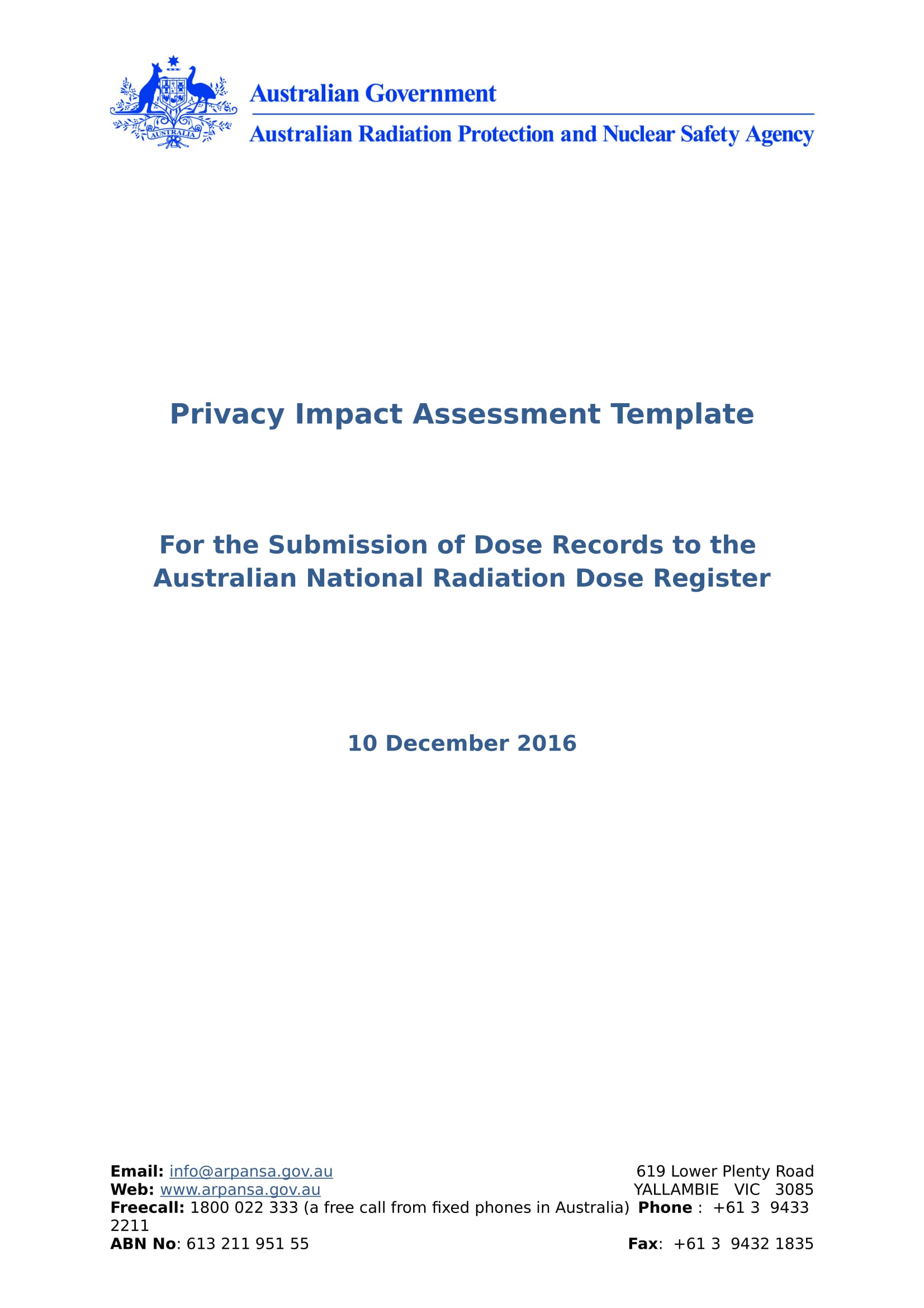 Privacy Impact Assessment Template Example 01