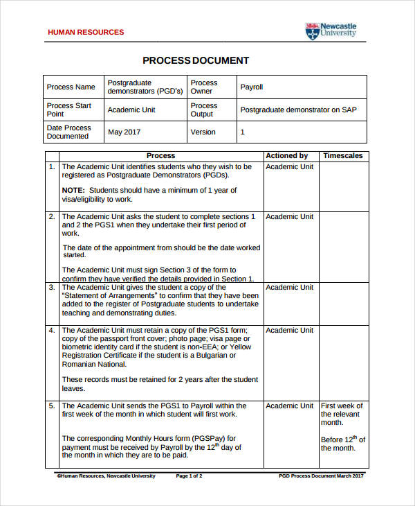 10 Process Document Template Microsoft Word Template Guru