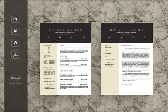 Professional Personal Letterhead Example