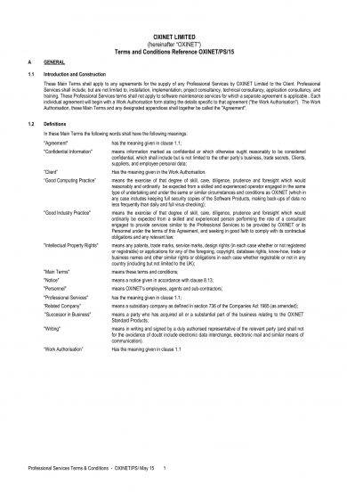 professional services agreement template example