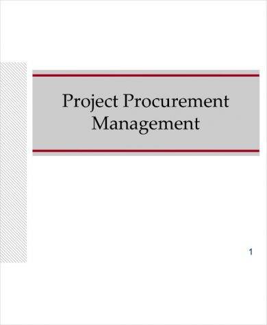 project procurement management plan example1