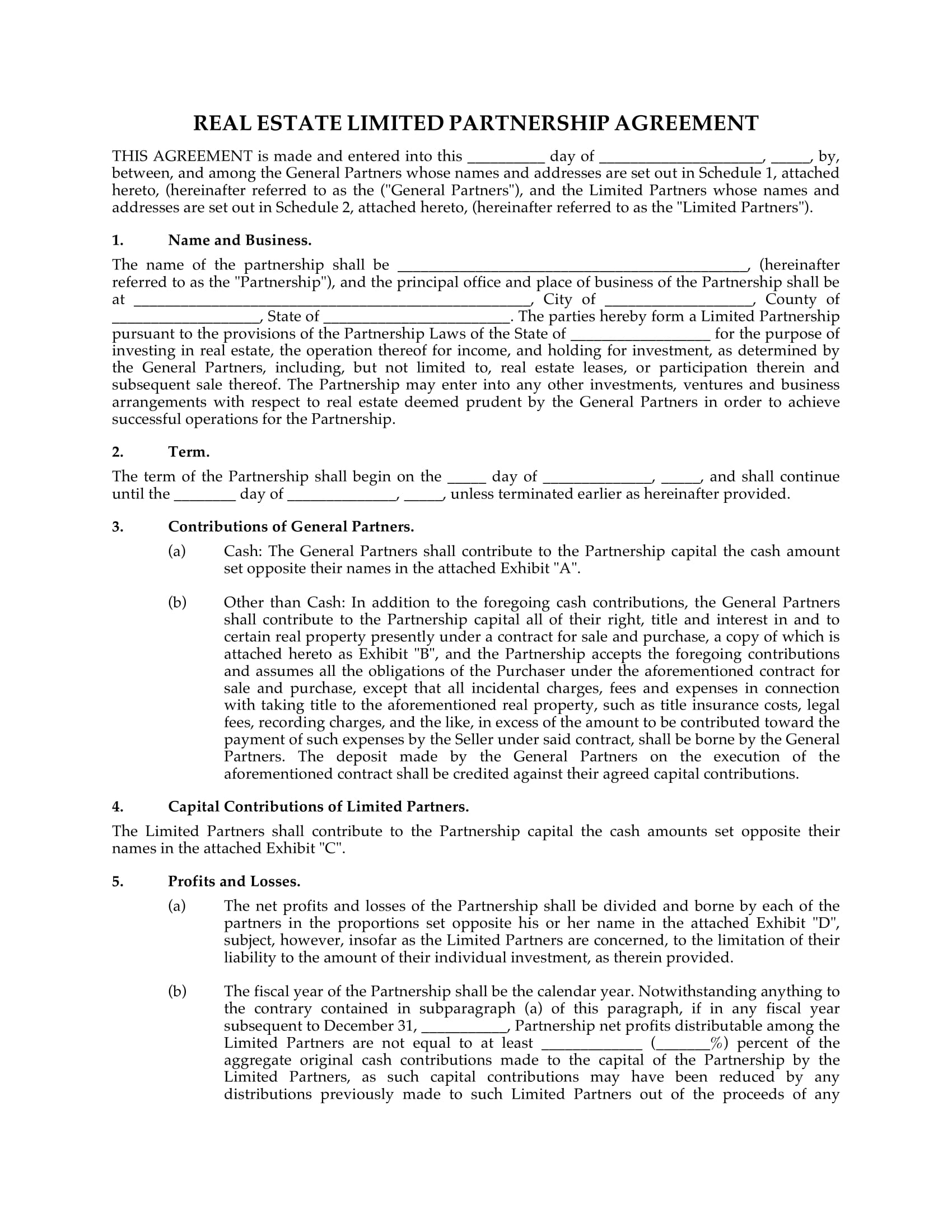 22+ Free Partnership Agreement - PDF, DOC  Examples Throughout multiple partnership agreement template