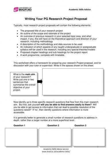 Research Project Proposal - 11+ Examples, Format, Docs, Word, Pages ...