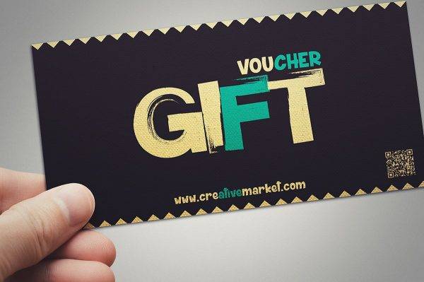retro style payment gift voucher example