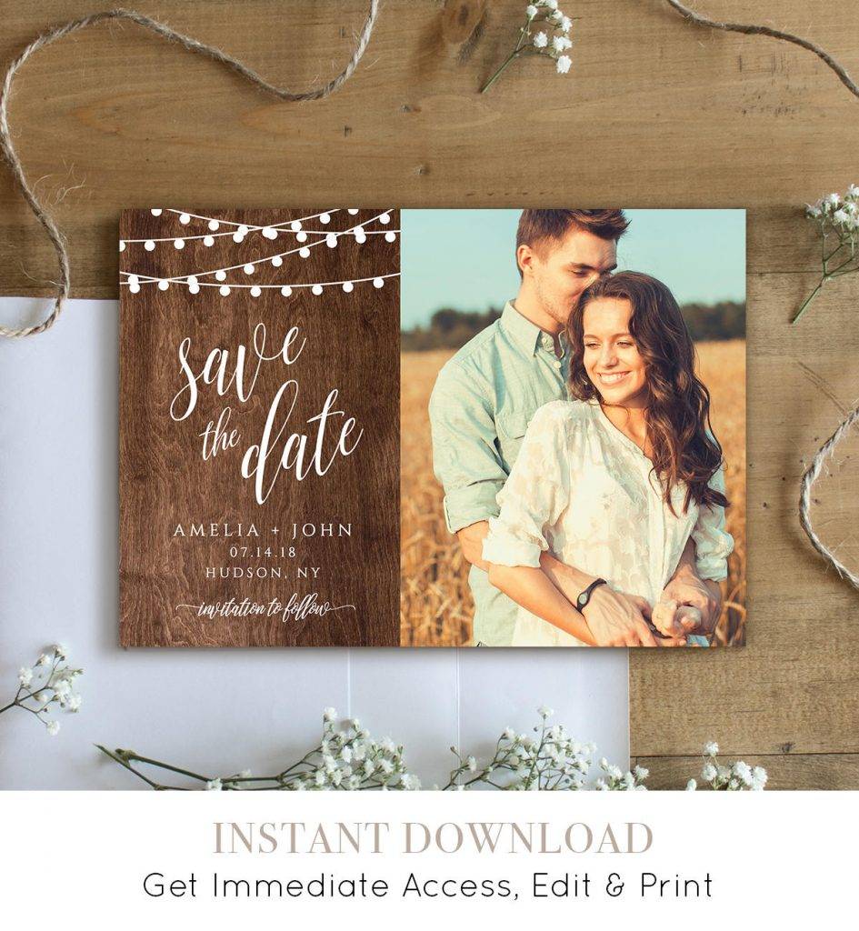 Rustic Save The Date Designs And Examples Examples